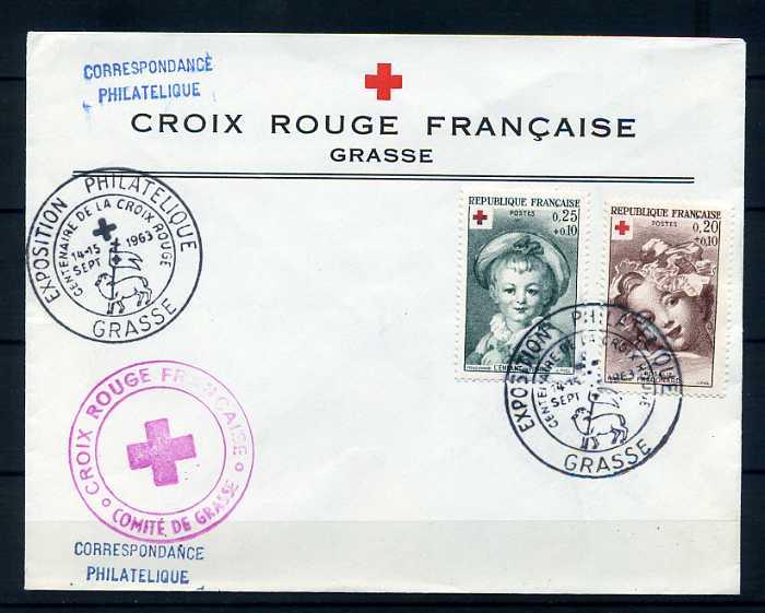FRANSA 1963 FDC CROIX ROUGE SÜPER (280415) 1