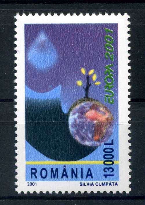 ROMANYA  ** 2001  EUROPA CEPT  SÜPER 1