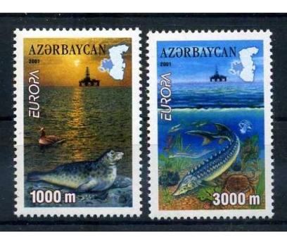 AZERBAYCAN **  2001  EUROPA CEPT  SÜPER 1 2x