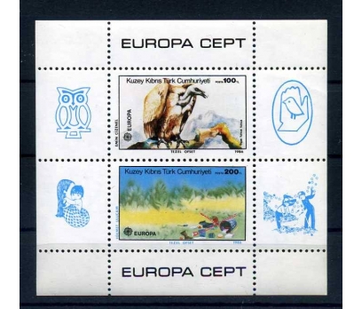 KKTC ** 1986 EUROPA CEPT BLOK  SÜPER