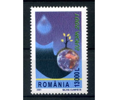 ROMANYA  ** 2001  EUROPA CEPT  SÜPER 1 2x