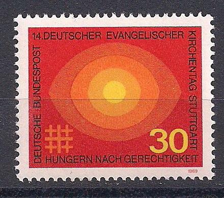 1969 Almanya Evangelik Günü Damgasız** 1
