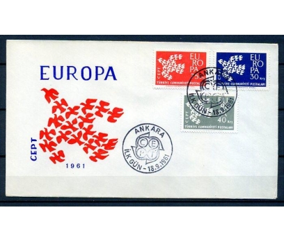 CUMH.FDC  1961 EUROPA CEPT SÜPER (18-21)