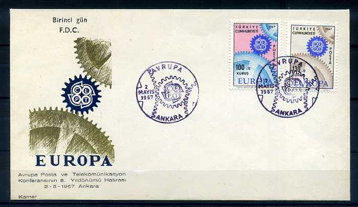 CUMH.FDC  1967 EUROPA CEPT KAMER 1