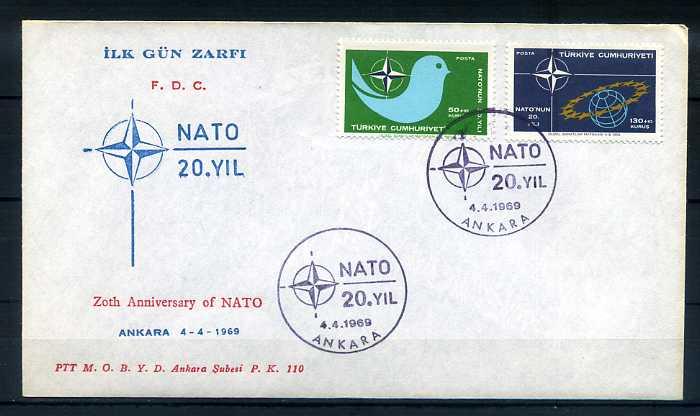 CUMH.FDC  1969 NATO'NUN 20.YILI  SÜPER 1