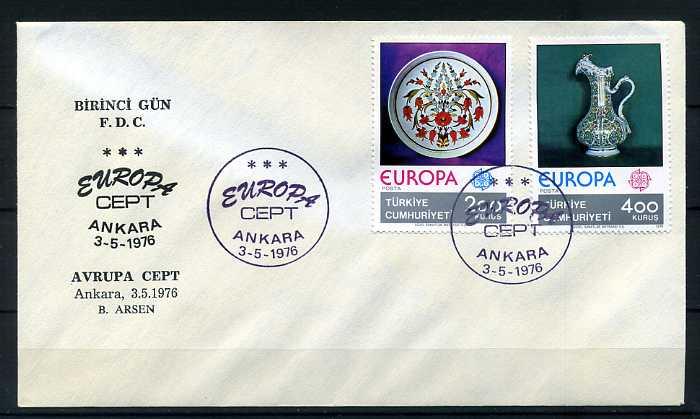 CUMH.FDC 1976 EUROPA CEPT B.ARSEN 1