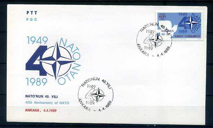 CUMH.FDC 1989 NATO'NUN 40.YILI  SÜPER 1