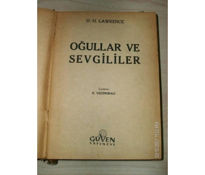 OĞULLAR VE SEVGİLİLER - D.H. LAWRENCE