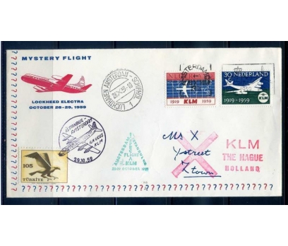 CUMH.ÖD 1959 KLM İST-AMSTERDAM İLK UÇUŞ (290415) 1 2x