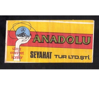D&K- ANADOLU SEYAHAT OTOBÜS BİLETİ