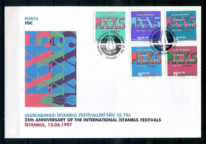 CUMH.FDC 1997 U.İSTANBUL FESTİVALİ 25.YIL SÜPER 1
