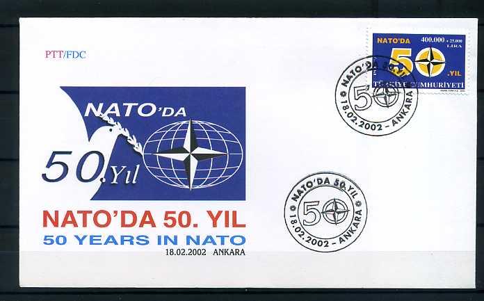 CUMH.FDC 2002 NATO' DA 50 YIL SÜPER 1