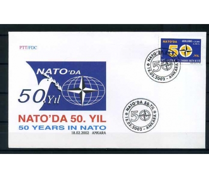 CUMH.FDC 2002 NATO' DA 50 YIL SÜPER 1 2x