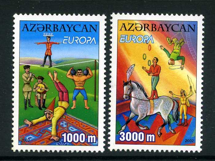AZERBAYCAN ** 2002 E.CEPT TAM SERİ   SÜPER 1
