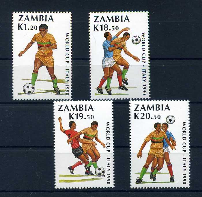 ZAMBİA ** 1990 FUTBOL DÜNYA KUPASI TAM SERİ 1