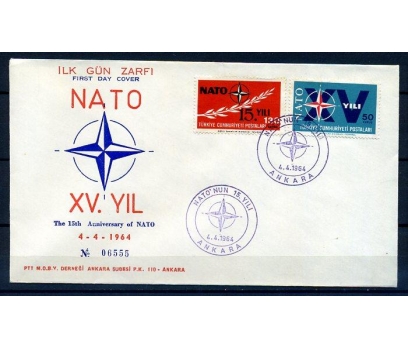 CUMH.FDC  1964 NATO'NUN 15.YILI SÜPER (18-21) 1 2x