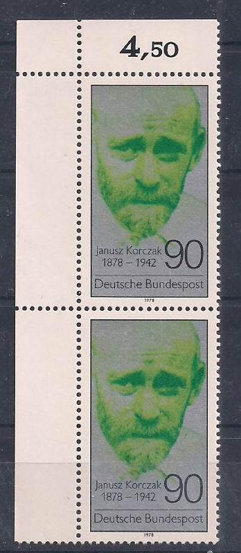 1978 Almanya  J. Korczak ikili bant Damgasız** 1