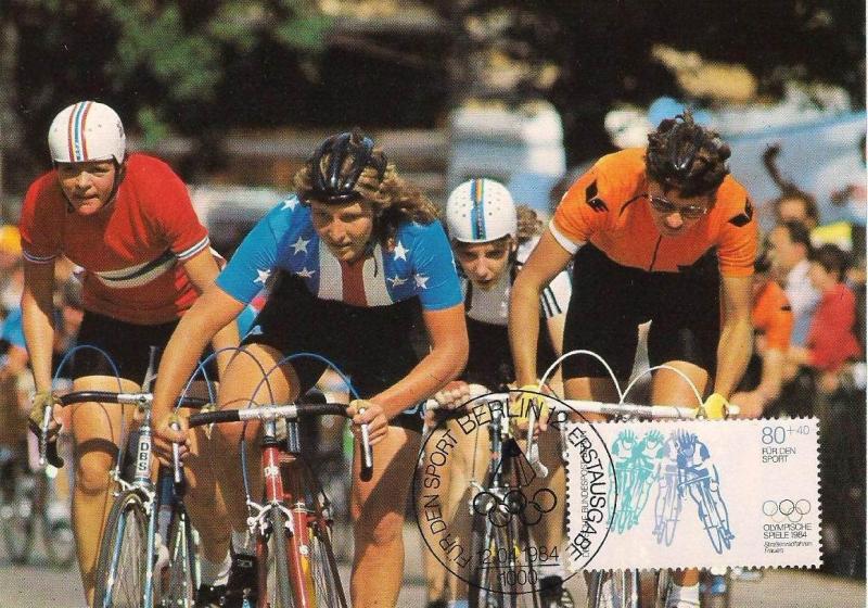 1984 Berlin Olimpiyatlar Maksimum Kart Bisiklet 1
