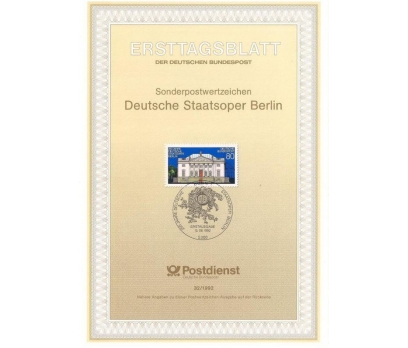 Almanya ETB 32-1992 Staatsoper, Berlin 1 2x