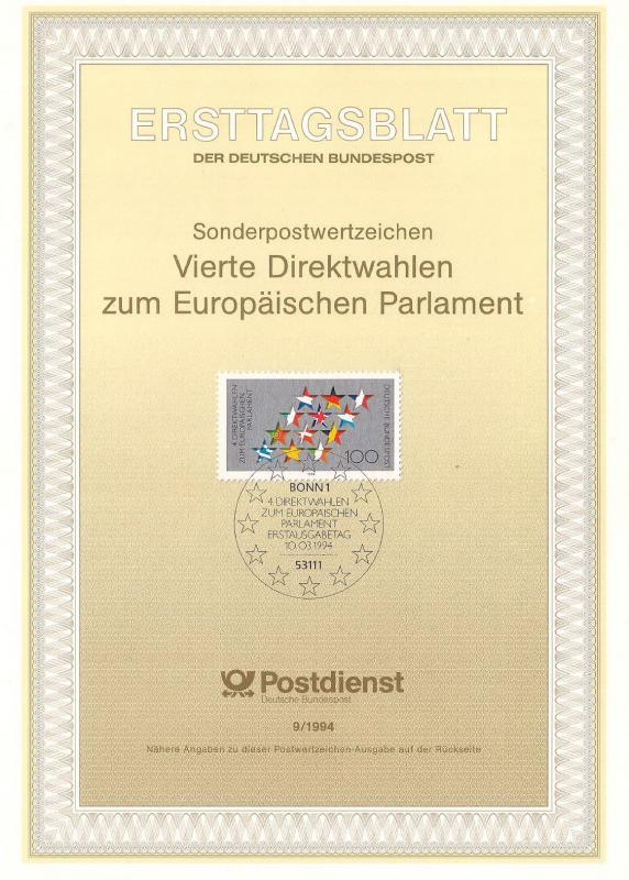 Almanya ETB 09-1994 Avrupa Parlementosu Seçimler 1