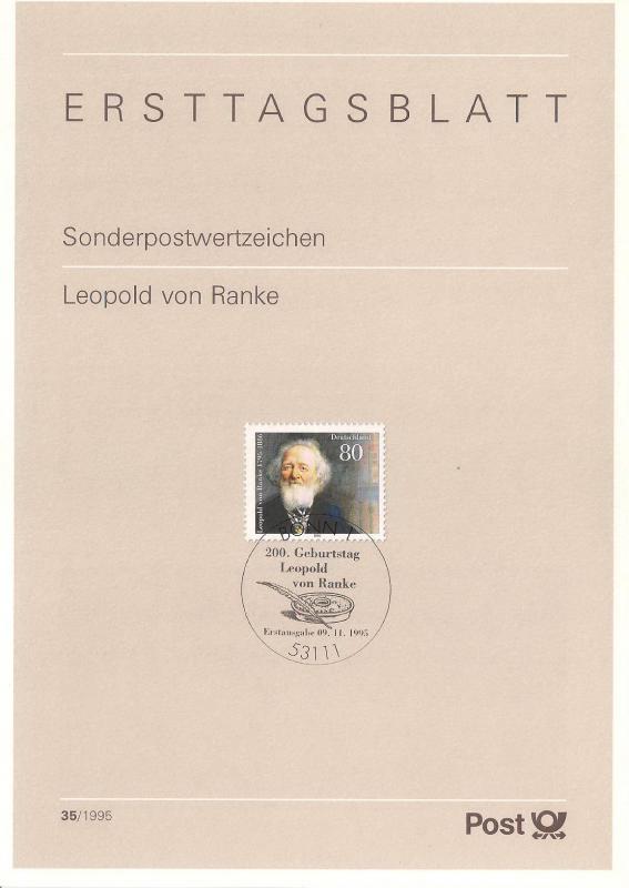 Almanya ETB 35-1995 Leopold von Ranke 1