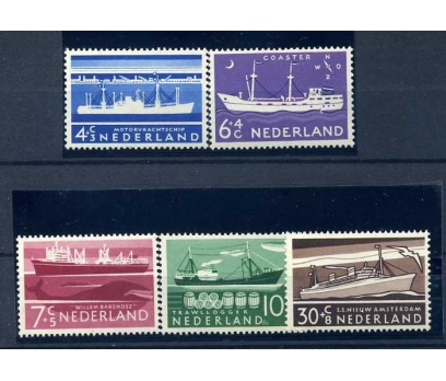 HOLLANDA ** 1957  GEMİLER TAM SERİ  SÜPER 1 2x