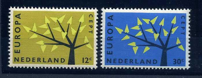 HOLLANDA ** 1962 EUROPA CEPT TAM SERİ  SÜPER 1
