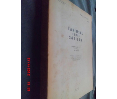 TARIMSAL TEMEL SAYILAR /RUHR-STICKSTOFF A.G.1966