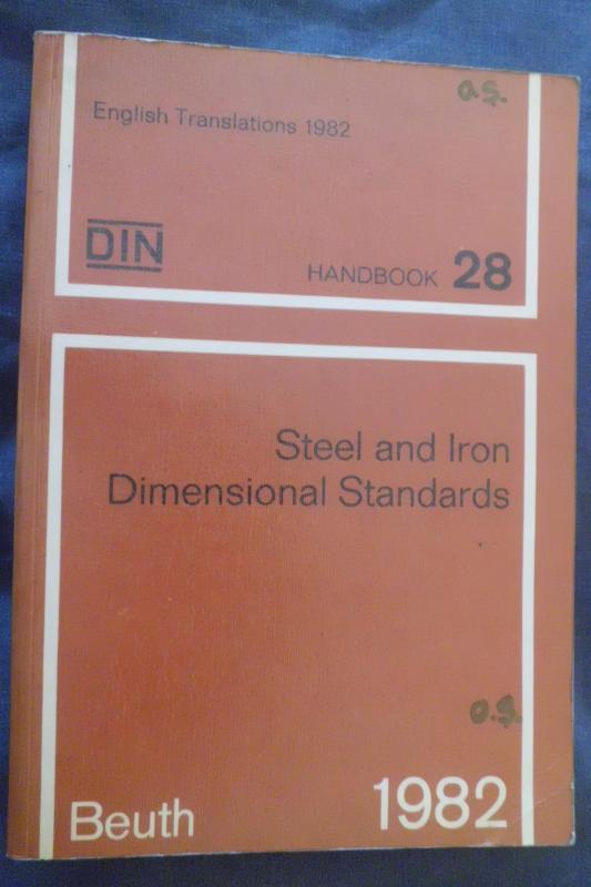DIN 28 /STEEL AND IRON DIAMENSIONAL STANDARTS 1982 1