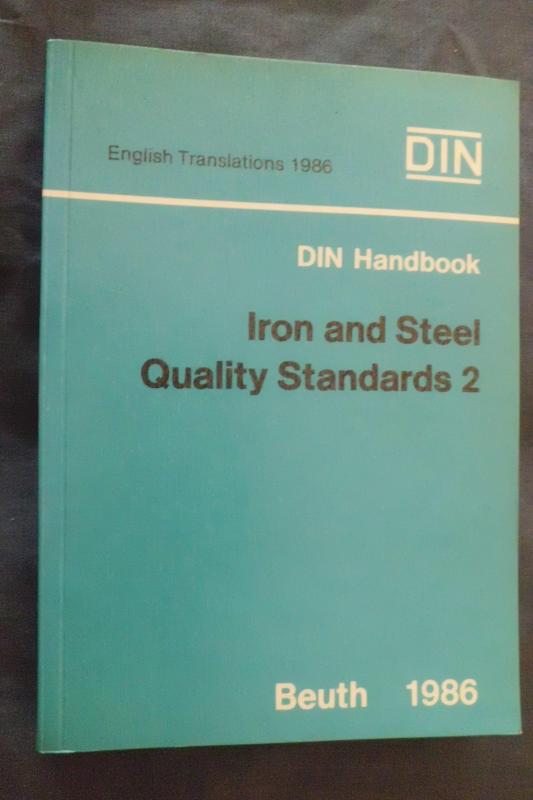 DIN /STEEL AND IRON QUALITY STANDARDS 2 BEUTH 1986 1