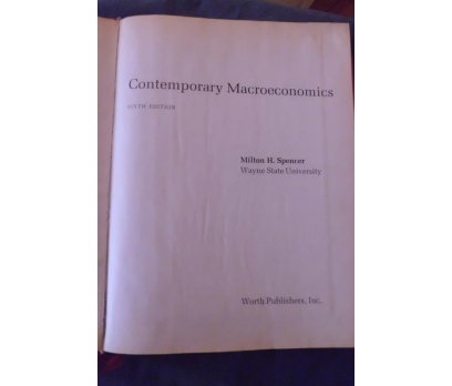 CONTEMPORARY MACROECONOMICS 1986 (SIX EDITION) 2 2x