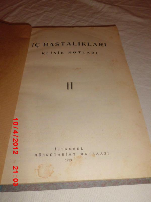 İÇ HASTALIKLARI KLİNİK NOTLARI 2 - 1939 1