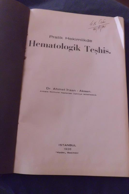 TIP / HEMATOLOGİK TEŞHİS (PRATİK HEKİMLİKTE) 1938 1