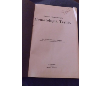 TIP / HEMATOLOGİK TEŞHİS (PRATİK HEKİMLİKTE) 1938