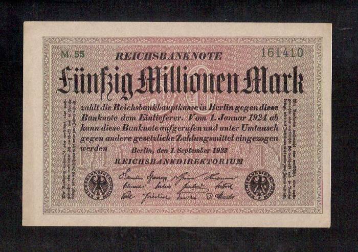 D&K- ALMAN 50 MİLYON MARK 1923 BERLİN 1