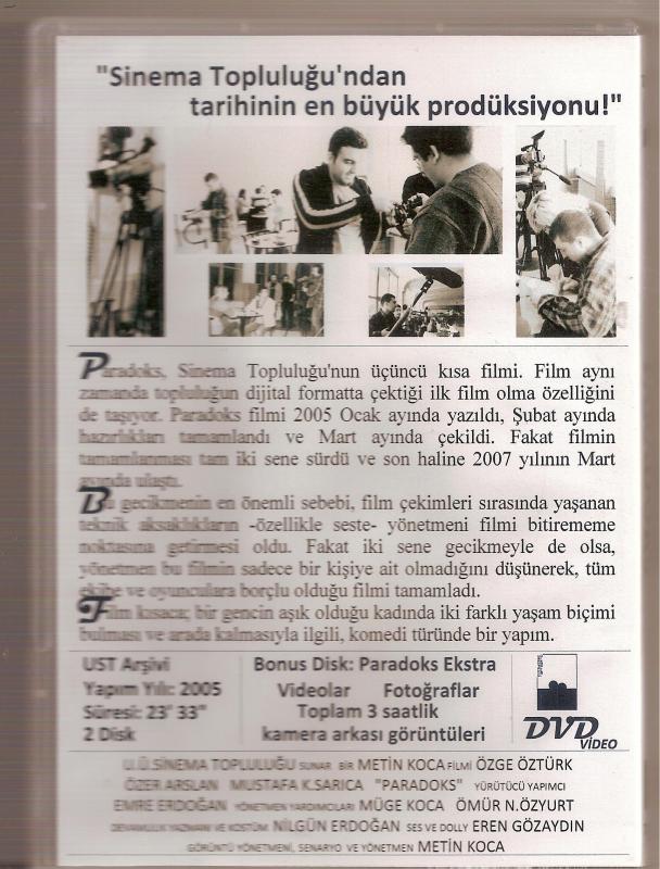PARADOKS ULUDAĞ ÜNİVERSİTESİ TİYATRO TOPLULUĞU DVD 2