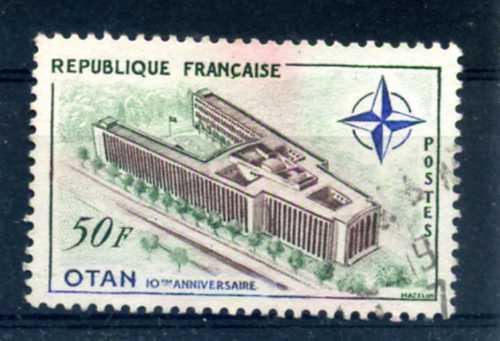 FRANSA DAMGALI 1959 NATO 10.YILI TAM SERİ 1