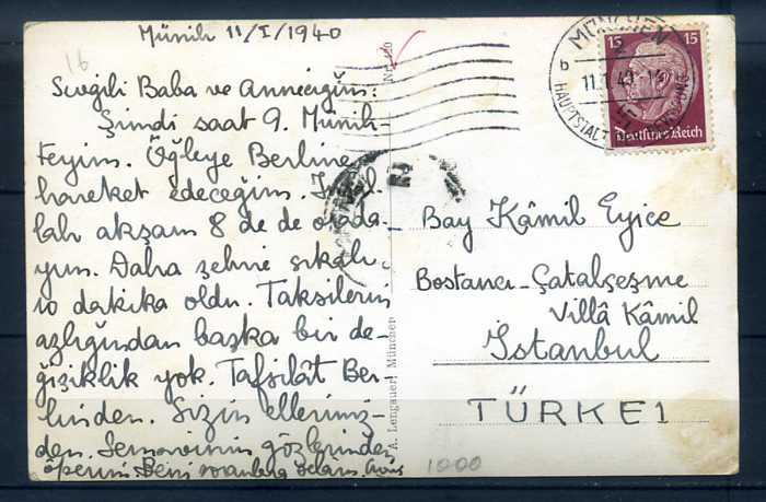 REICH 1940  MÜNİH PG TÜRKİYE'YE GELMİŞ KP.(M) 2