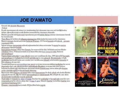 Joe D'amato Filmleri Boxset sıradışı 250gb hdd