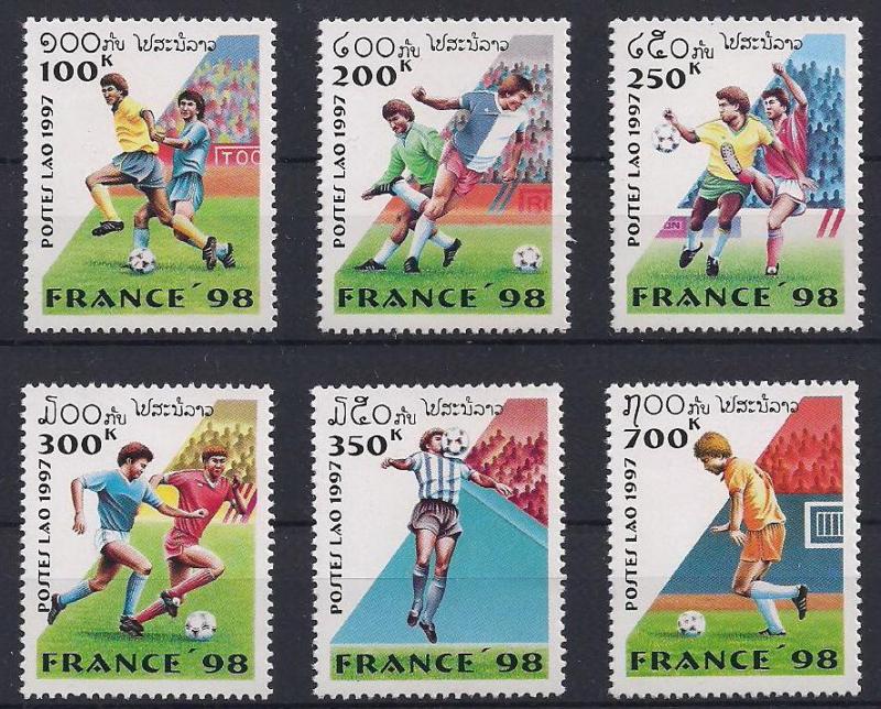 1997 Laos Fransa Dünya Kupası Futbol Damgasız** 1