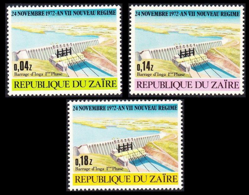 1973 Zaire İnga Barajı Damgasız** 1