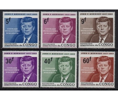 1964 Kongo J.f. Kennedy Lux Damgasız ** 1 2x