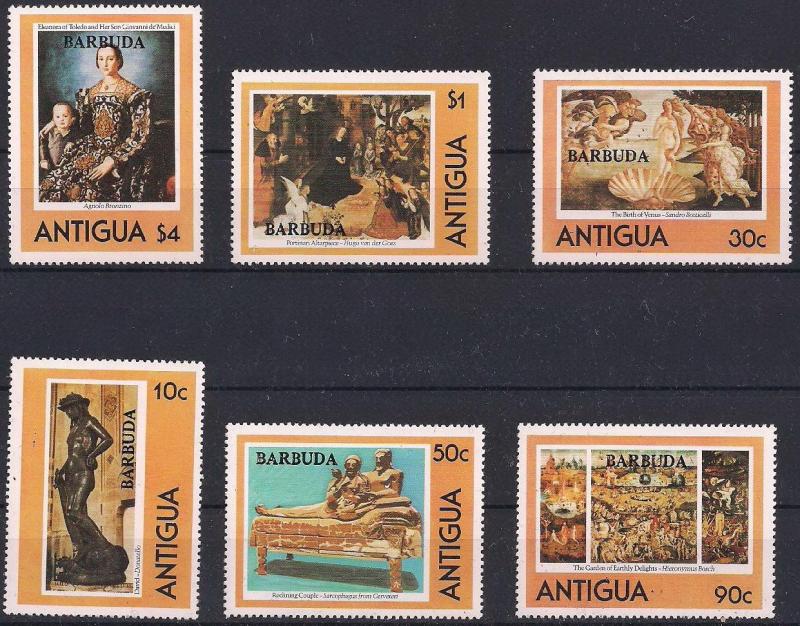 1980 Antigua Sanat Tablolar Damgasız** 1