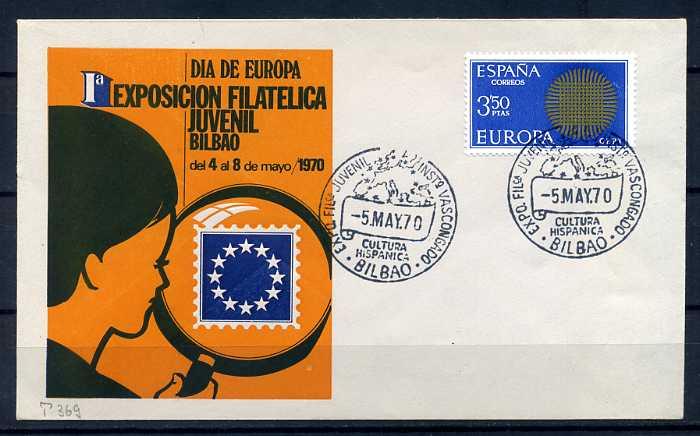 İSPANYA-ÖD 1970 EUROPA YAN TEMA SÜPER (SB-0913) 1