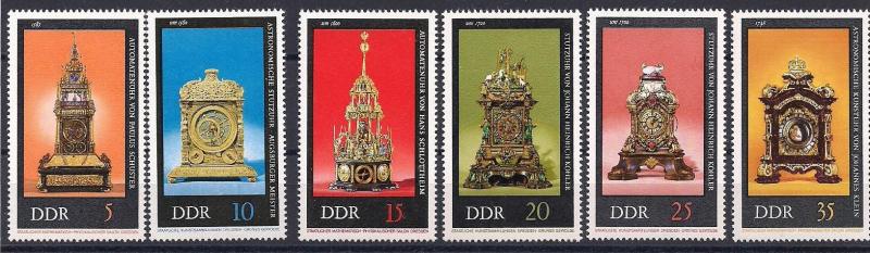 1975 DDR Antik Saatler Damgasız ** 1
