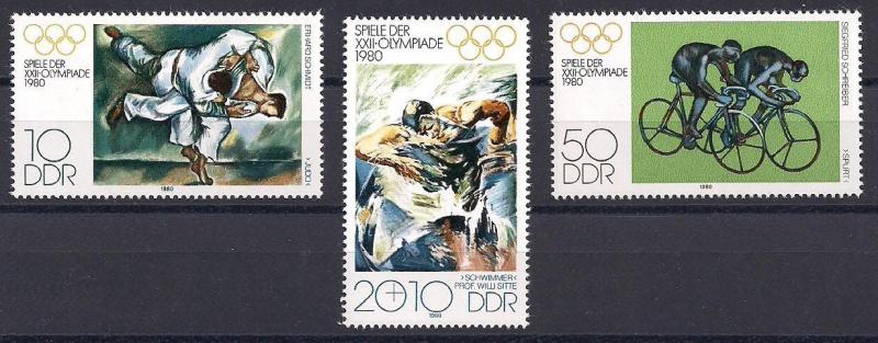 1980 DDR Moskova Olimpiyat Oyunları Damgasız ** 1