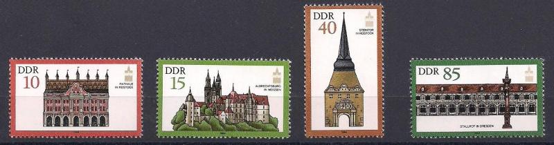 1984 DDR Mimari Anıtlar Damgasız ** 1