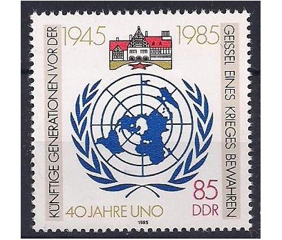1985 DDR Birleşmiş Milletler Damgasız **