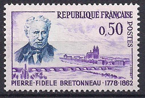 1962 Fransa P.f. Bretonneau Damgasız** 1
