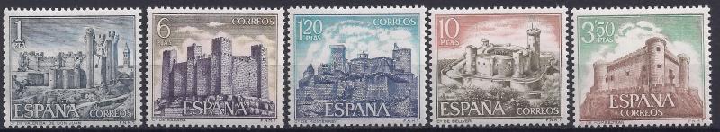 1970 İspanya Kaleler Damgasız ** 1